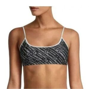 Calvin Klein logo swim top size M